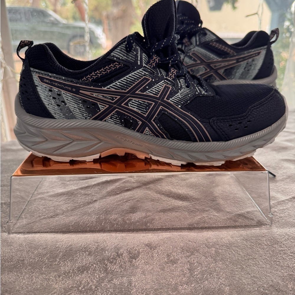 Asics Black and Gray Athletic Shoes